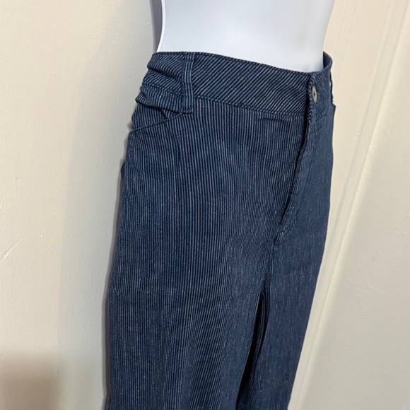 NYDJ Dark Blue Wide Leg Jeans - Picture 4 of 15